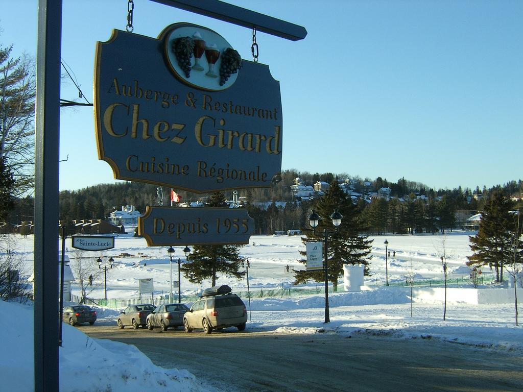 Restaurant Auberge Chez Girard Sainte-Agathe-des-Monts Eksteriør bilde